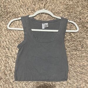 Gray Sleeveless Women's Top